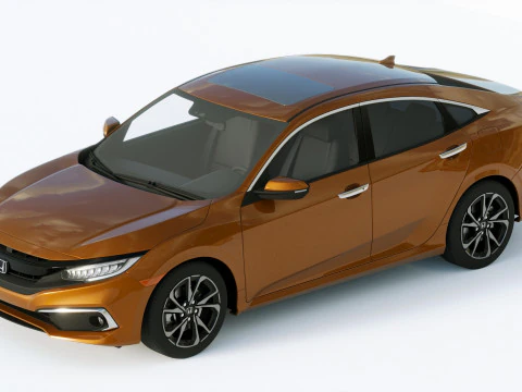 Honda Civic Led 2019 3D Model