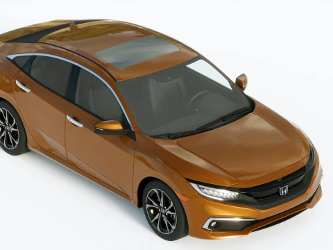 Honda Civic Led 2019 3D Model