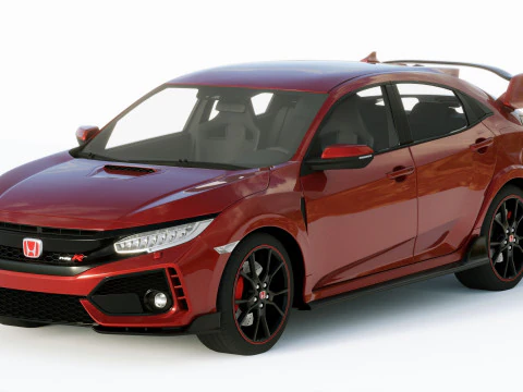 Honda Civic Type R 2018 3D Model