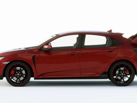 Honda Civic Type R 2018 3D Model