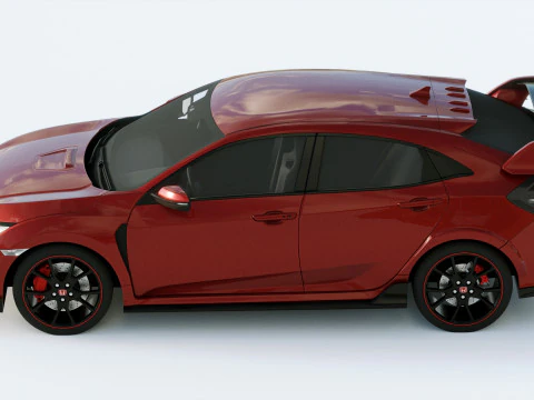 Honda Civic Type R 2018 3D Model