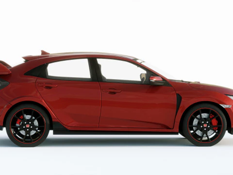 Honda Civic Type R 2018 3D Model