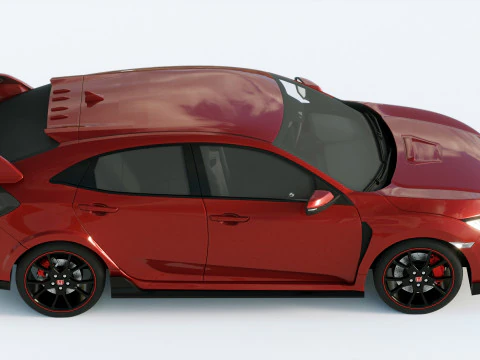 Honda Civic Type R 2018 3D Model