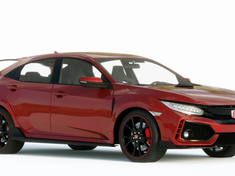Honda Civic Type R 2018 3D Model