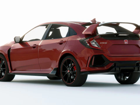 Honda Civic Type R 2018 3D Model
