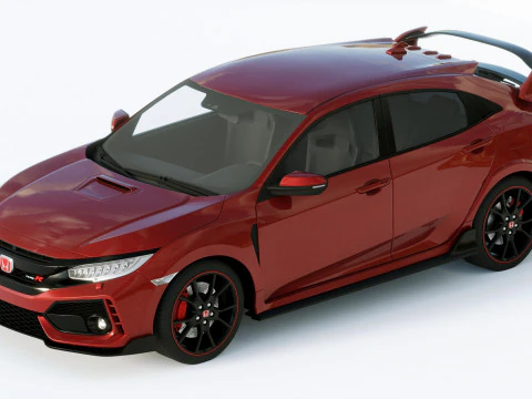 Honda Civic Type R 2018 3D Model