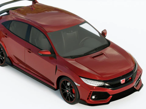 Honda Civic Type R 2018 3D Model