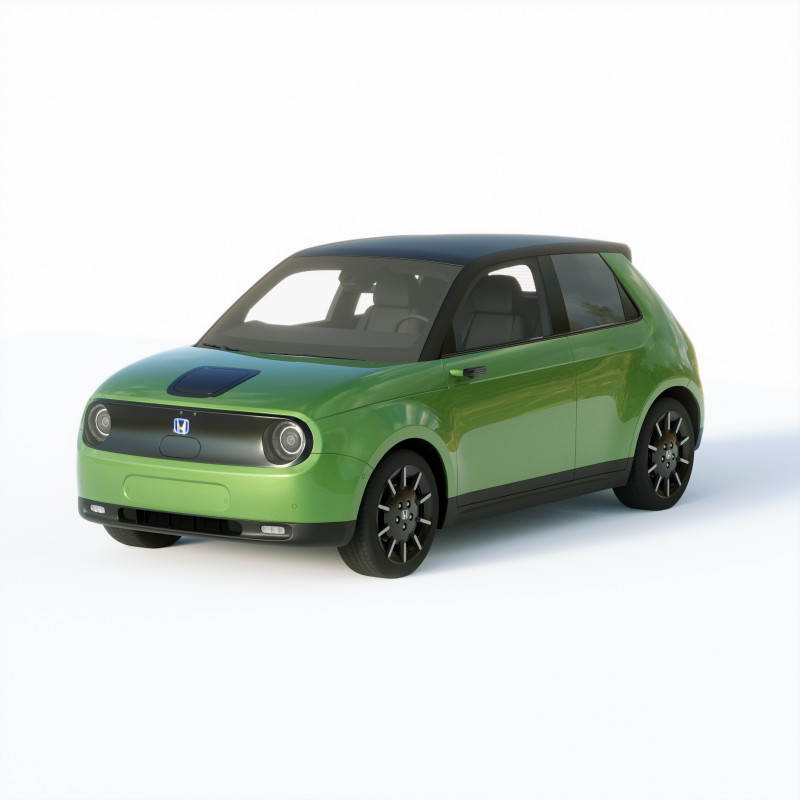 Honda E 2021 3D Model .c4d .max .obj .3ds .fbx .stl .blend 