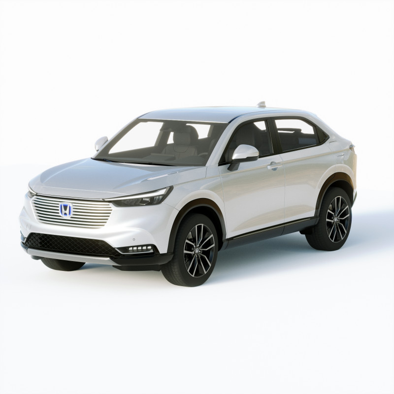 Honda Hr V 2022 3D Model .c4d .max .obj .3ds .fbx .stl .blend 