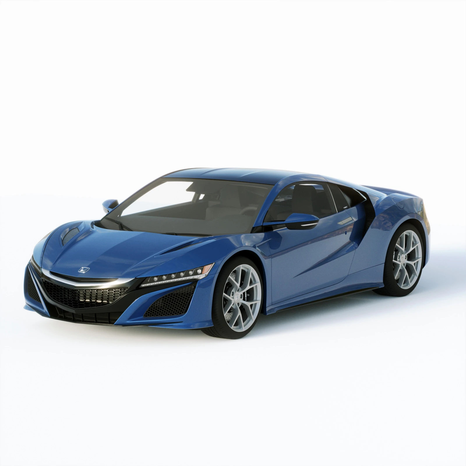 Honda NSX 2017-2019 3D Model .c4d .max .obj .3ds .fbx .stl .blend 