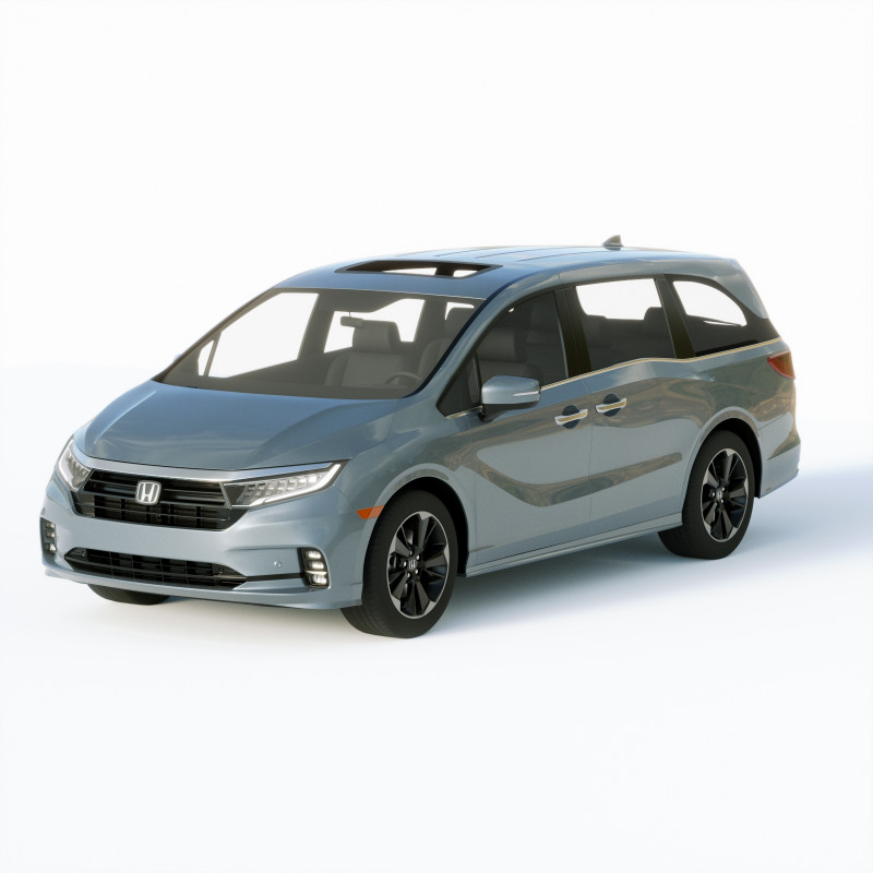Honda Odyssey 2021 3D Model .c4d .max .obj .3ds .fbx .stl .blend 