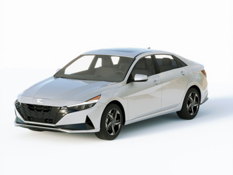 Hyundai Elantra 2021 3D Model