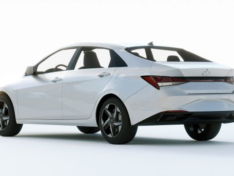 Hyundai Elantra 2021 3D Model