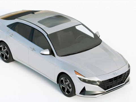 Hyundai Elantra 2021 3D Model