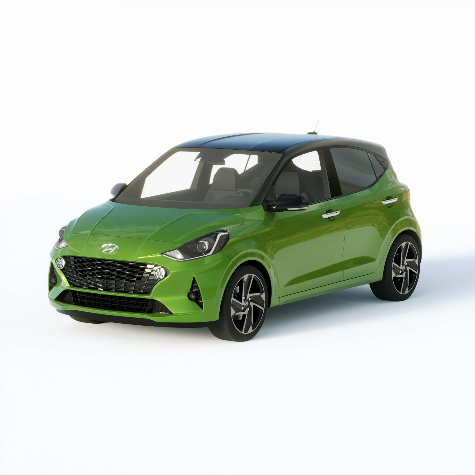 Hyundai I10 2020 3D Model .c4d .max .obj .3ds .fbx .stl .blend 