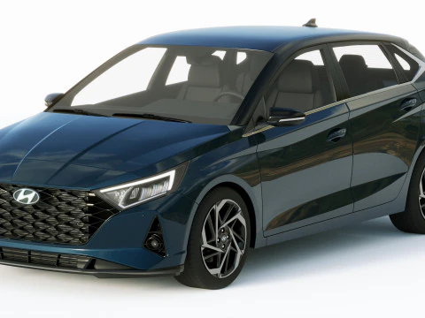 Hyundai I20 2021 3D Model