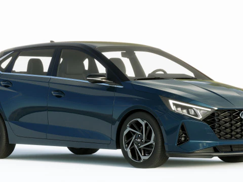 Hyundai I20 2021 3D Model