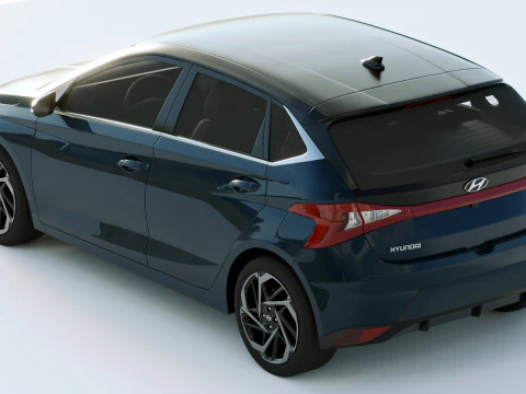 Hyundai I20 2021 3D Model