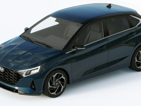 Hyundai I20 2021 3D Model