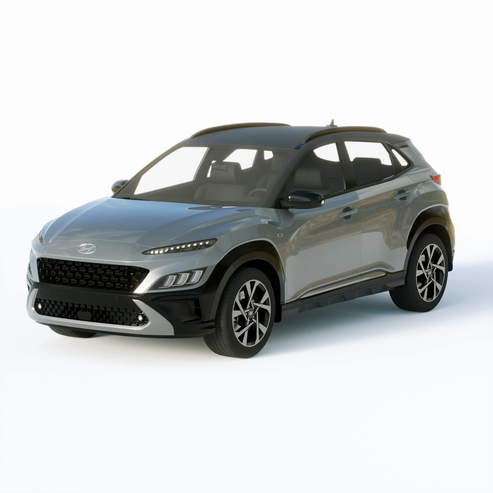 Hyundai Kona 2021 3D Model .c4d .max .obj .3ds .fbx .stl .blend 