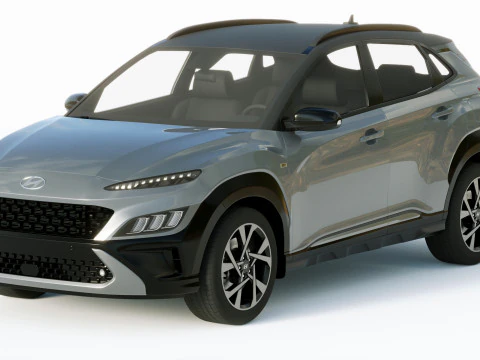 Hyundai Kona 2021 3D Model