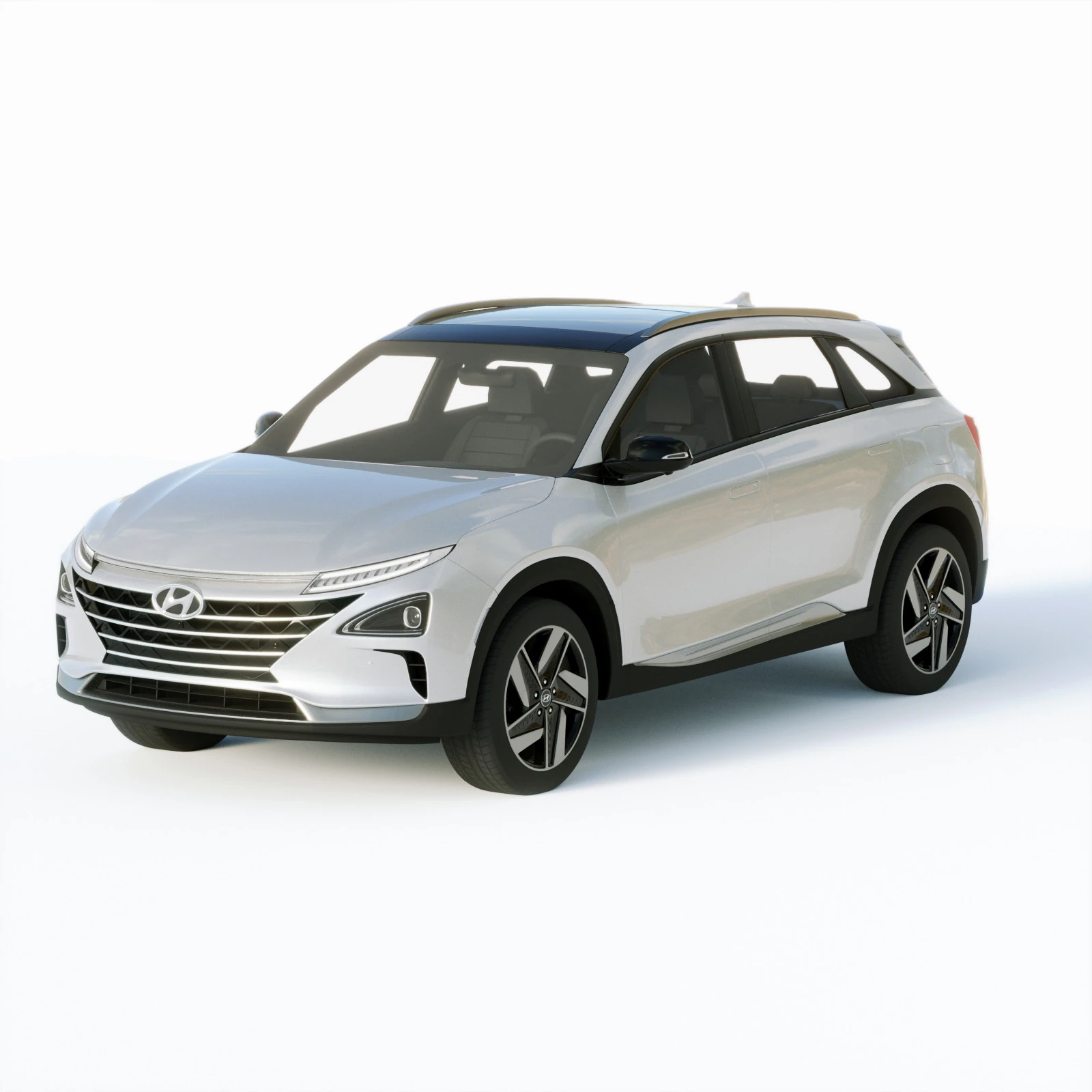 Hyundai Nexo 2019 3D Model .c4d .max .obj .3ds .fbx .stl .blend 