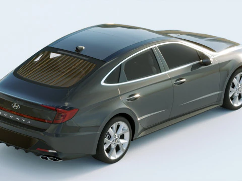 Hyundai Sonata 2020 3D Model