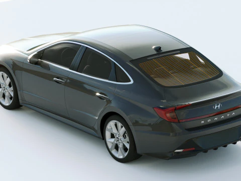 Hyundai Sonata 2020 3D Model