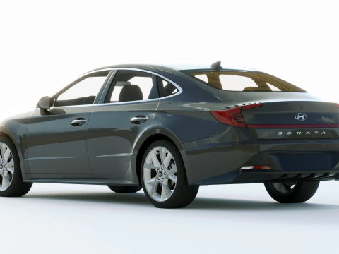 Hyundai Sonata 2020 3D Model