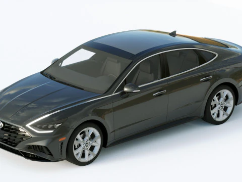Hyundai Sonata 2020 3D Model