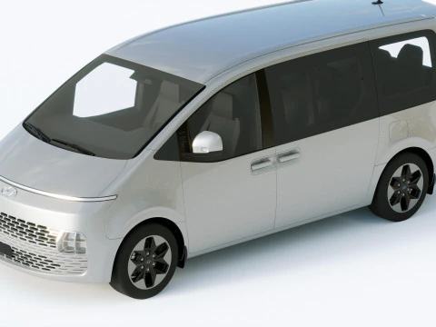 Hyundai Staria 2022 3D Model