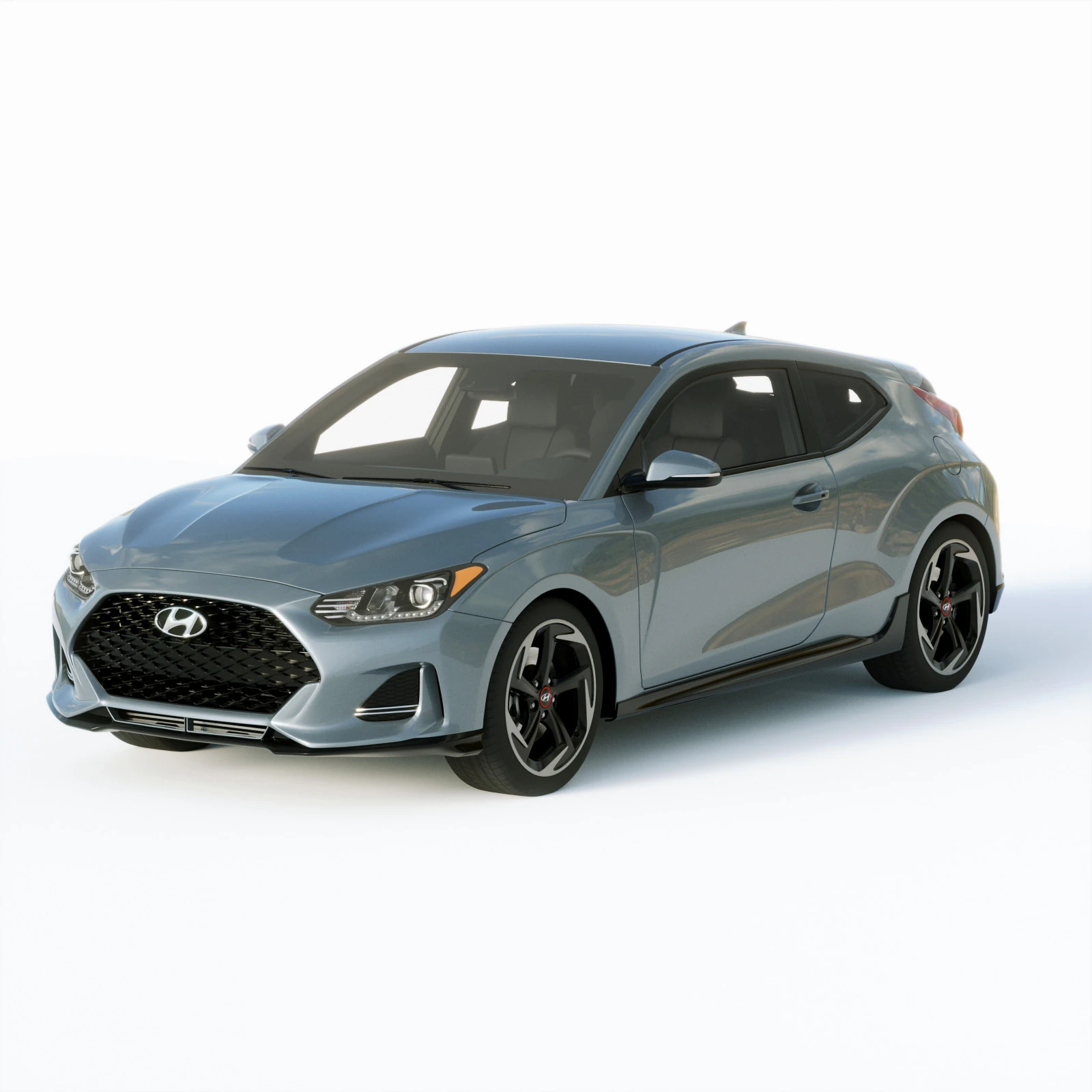 Hyundai Veloster 2019 3D Model .c4d .max .obj .3ds .fbx .stl .blend