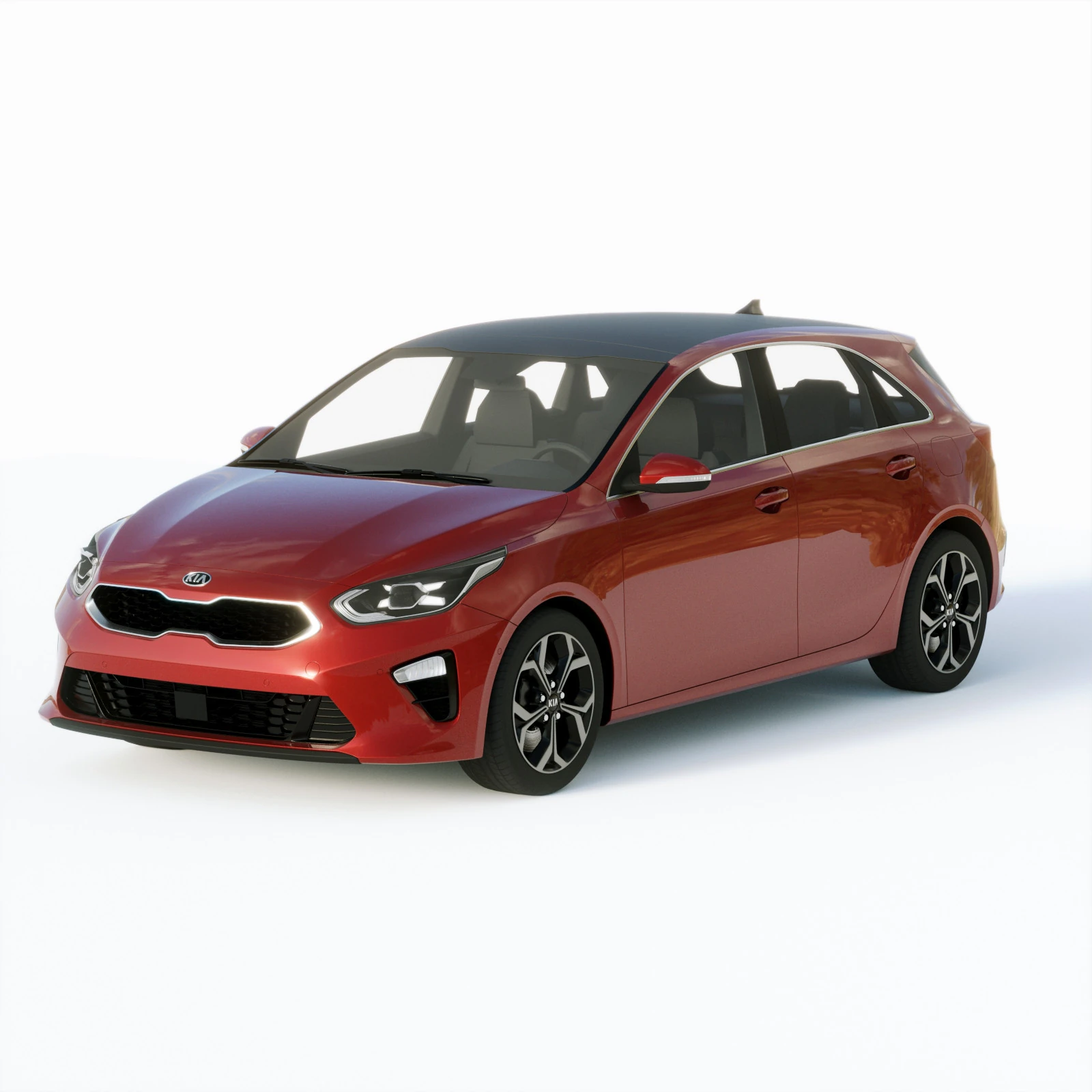 Kia Ceed 2019 3D Model .c4d .max .obj .3ds .fbx .stl .blend 