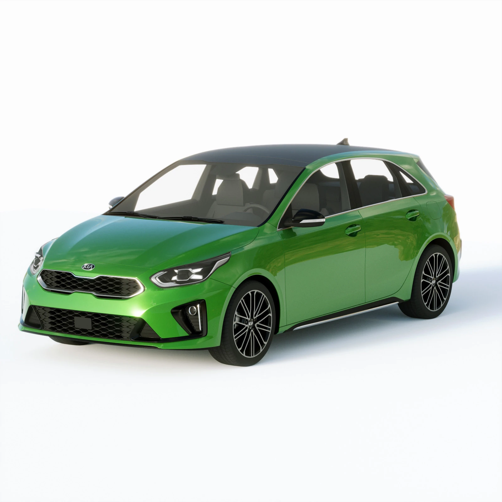 Kia Ceed GT Line 2019 3D Model .c4d .max .obj .3ds .fbx .stl .blend
