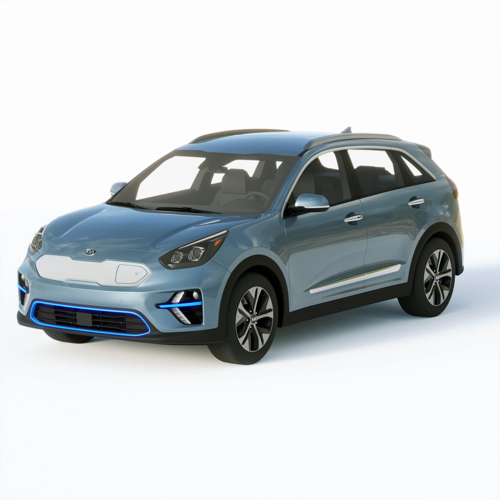 Kia E Niro 2019 3D Model .c4d .max .obj .3ds .fbx .stl .blend 