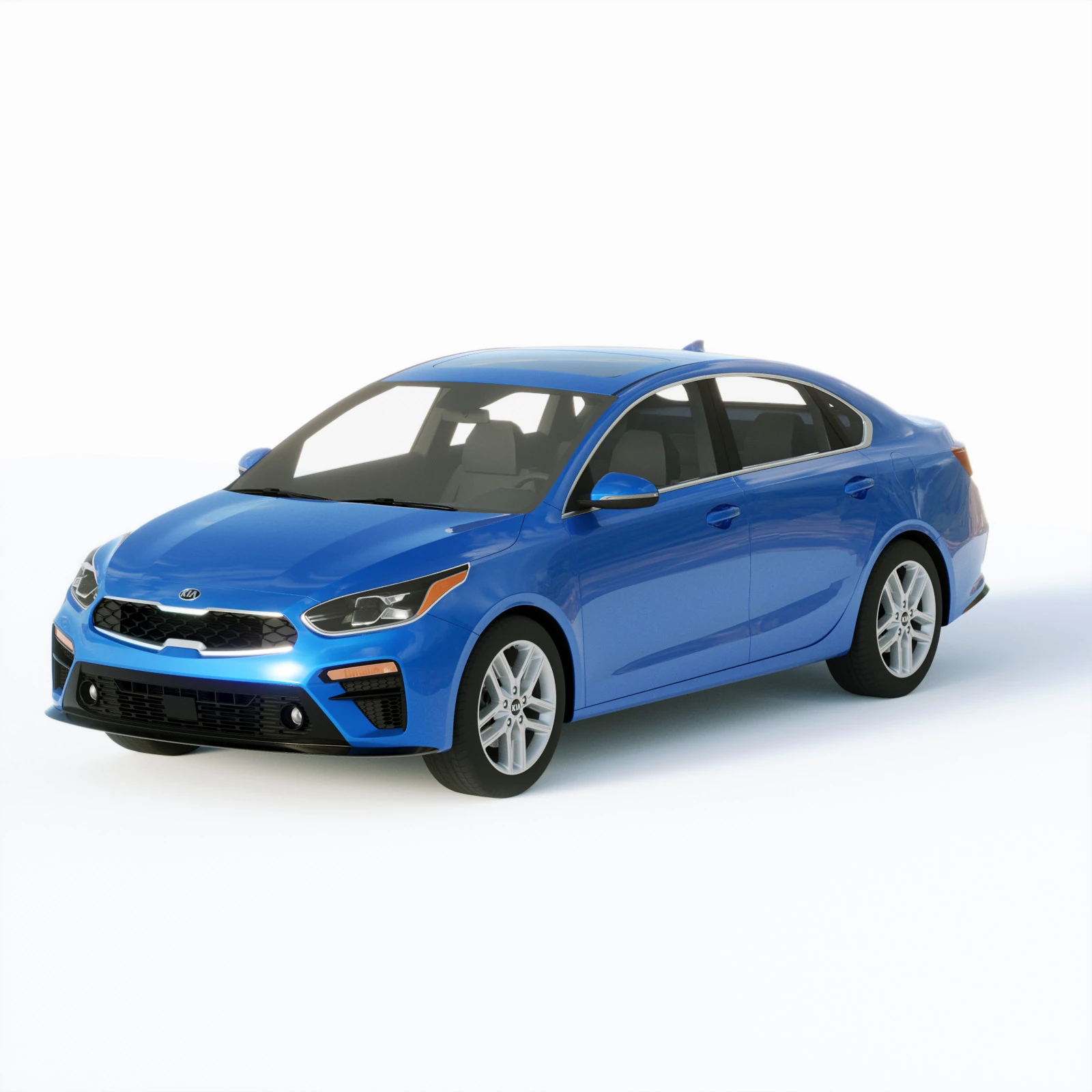 Kia Forte 2019 3D Model .c4d .max .obj .3ds .fbx .stl .blend