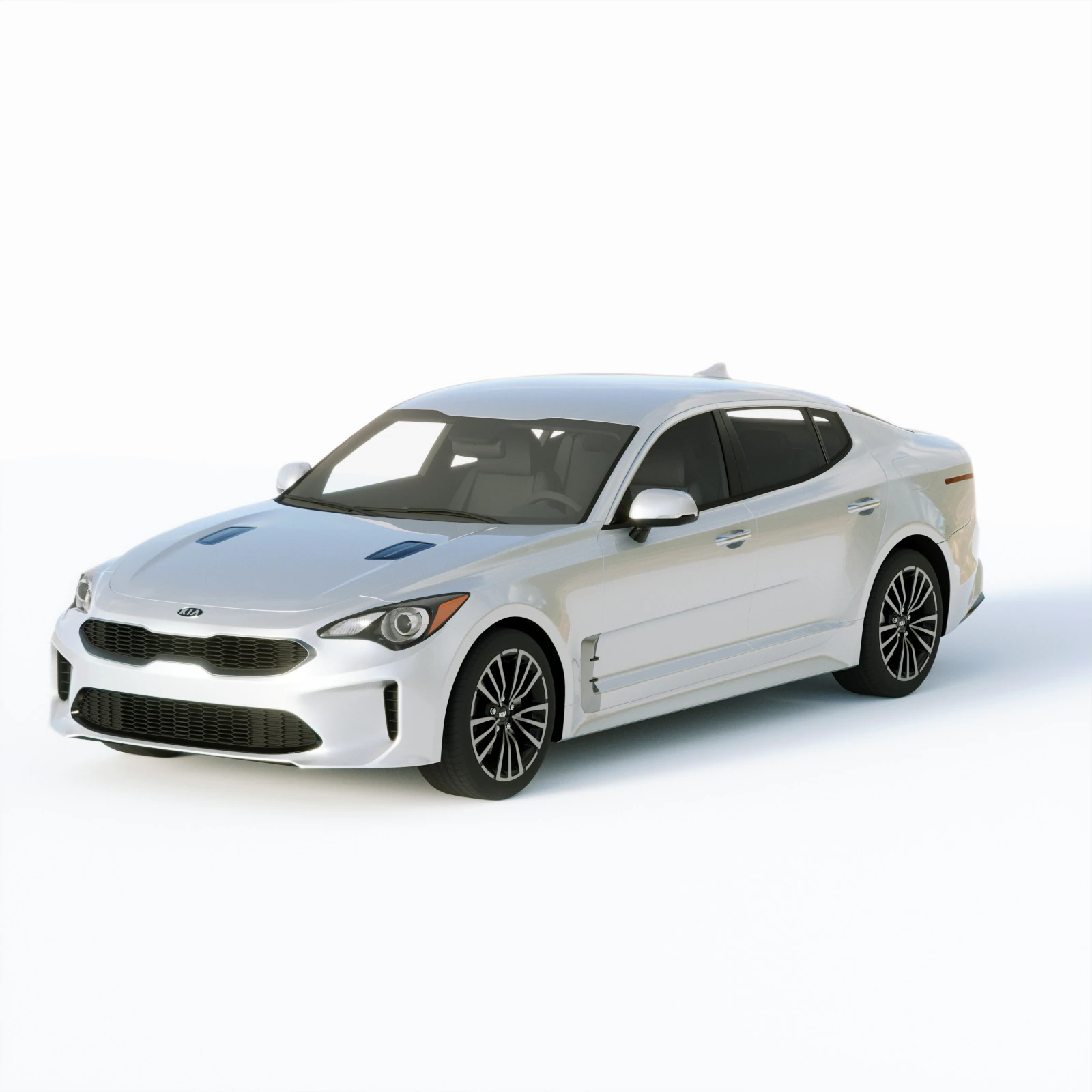 Kia Stinger 2019 3D Model .c4d .max .obj .3ds .fbx .stl .blend 