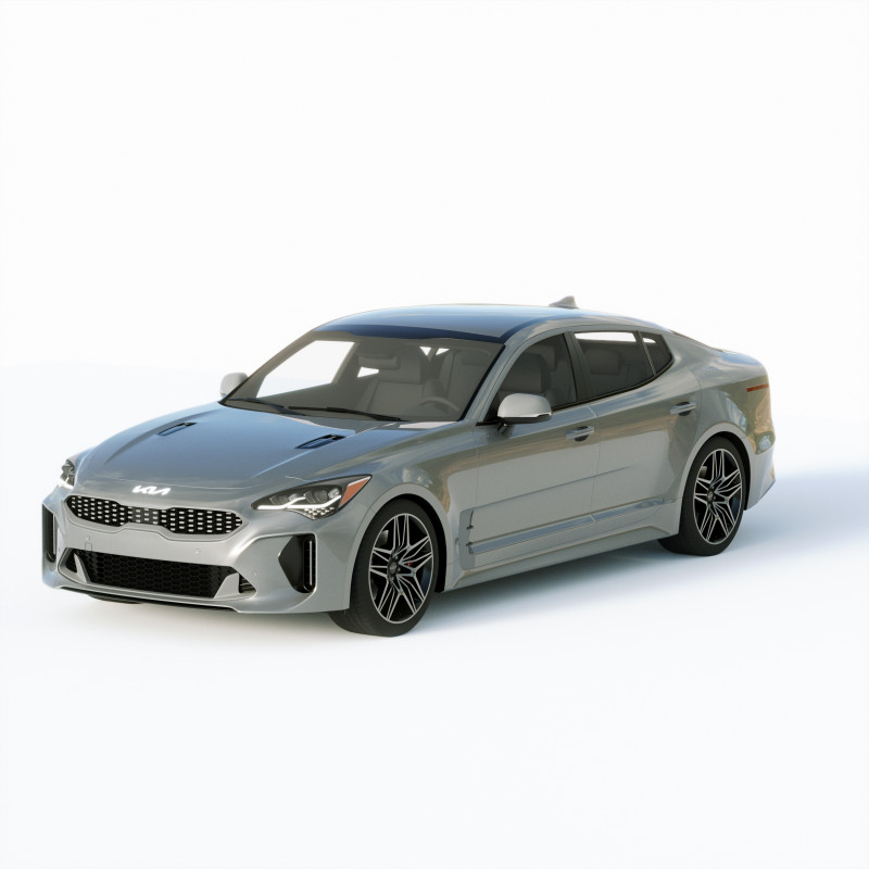 Kia Stinger GT 2022 3D Model .c4d .max .obj .3ds .fbx .stl .blend 