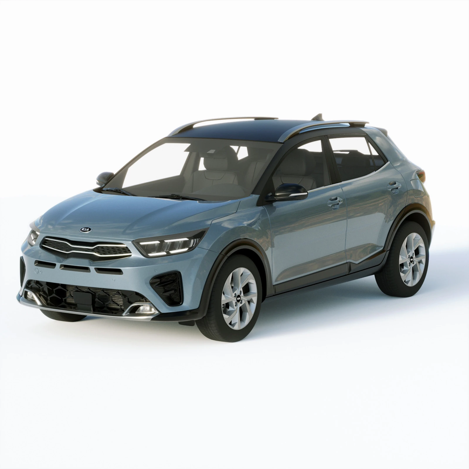 Kia Stonic GT Line 2021 3D Model .c4d .max .obj .3ds .fbx .stl .blend 