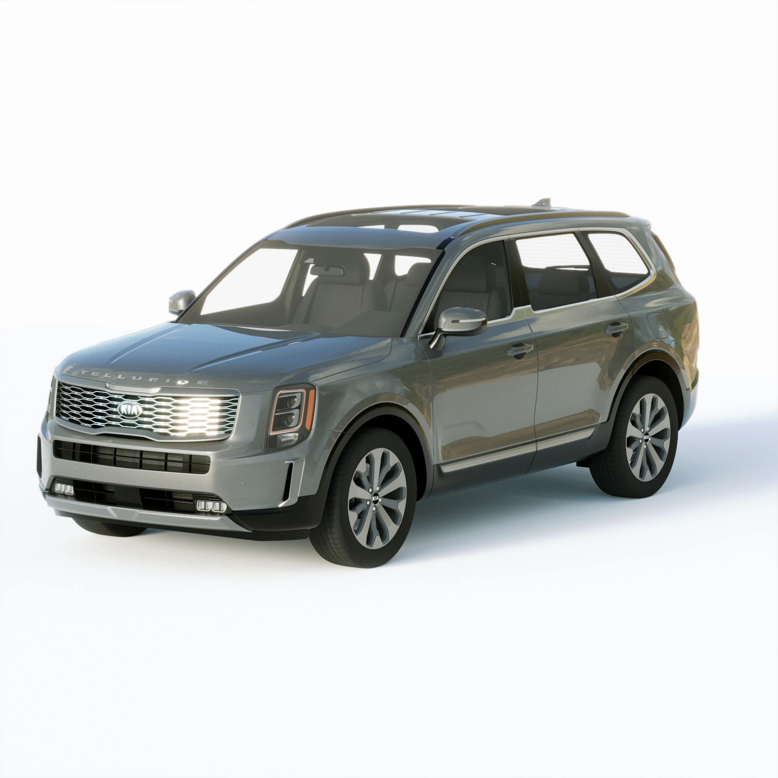 Kia Telluride 2020 3D Model .c4d .max .obj .3ds .fbx .stl .blend 