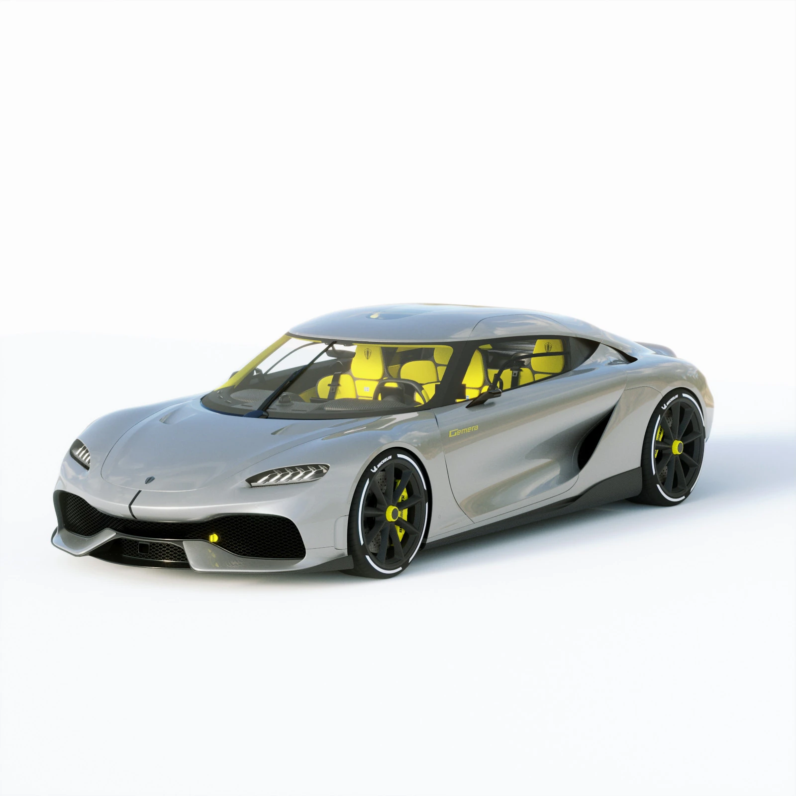 Koenigsegg Gemera 2021 3D Model .c4d .max .obj .3ds .fbx .stl .blend