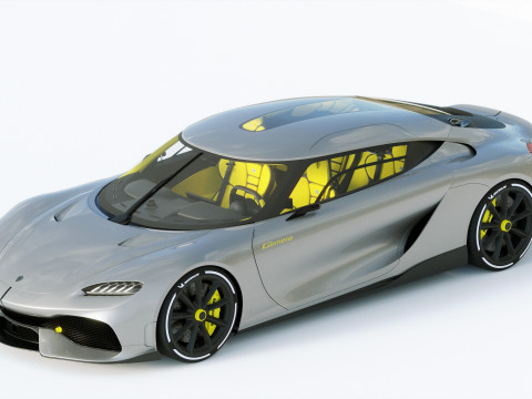 Koenigsegg Gemera 2021 3D Model
