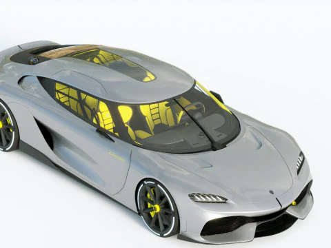 Koenigsegg Gemera 2021 3D Model