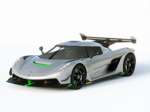 Koenigsegg Jesko 2020 3D Model