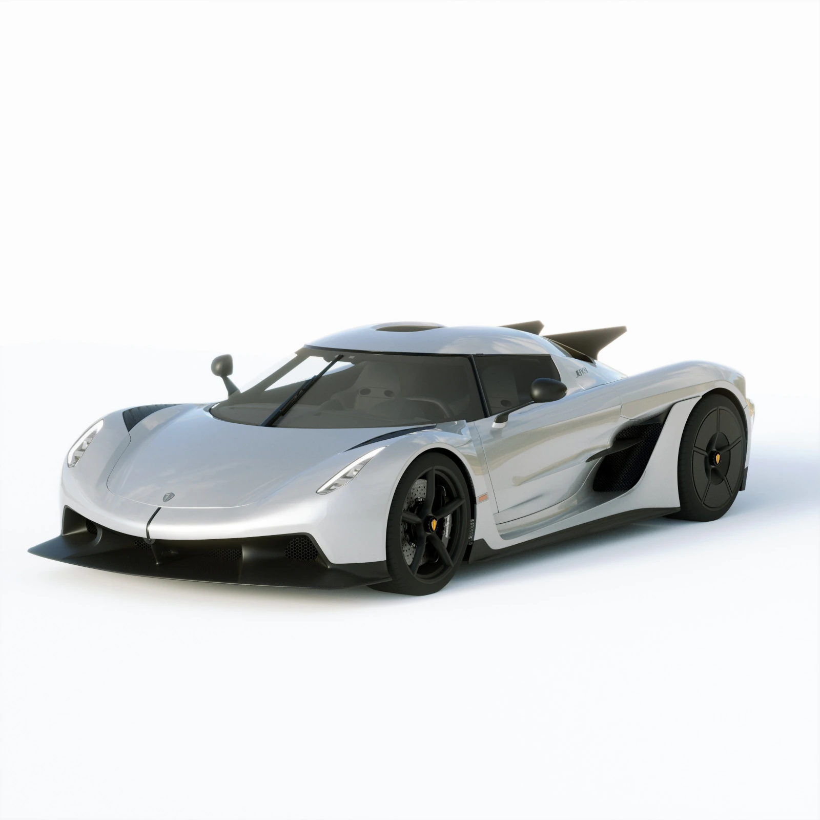 Koenigsegg Jesko Absolut 2020 3D Model .c4d .max .obj .3ds .fbx .stl .blend 