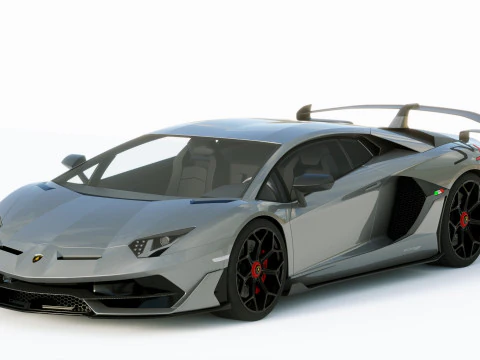 Lamborgini Aventador SVJ 2019 3D Model