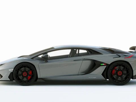 Lamborgini Aventador SVJ 2019 3D Model