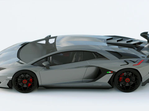 Lamborgini Aventador SVJ 2019 3D Model