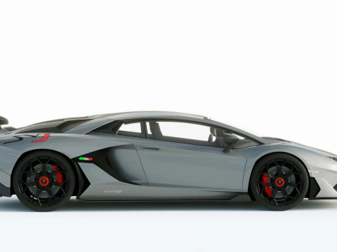 Lamborgini Aventador SVJ 2019 3D Model