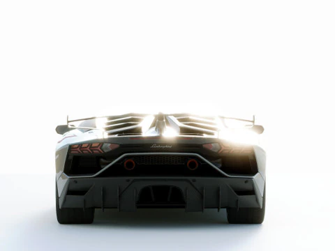 Lamborgini Aventador SVJ 2019 3D Model